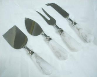 Cheese Cutlery Set with Stone Handle — Cutlery