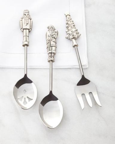 Copper Antique Cutlery Set with Hammer Finish (Christmas Range) — Cutlery