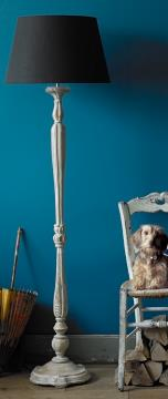 Wooden Table Floor Lamp — Lighting
