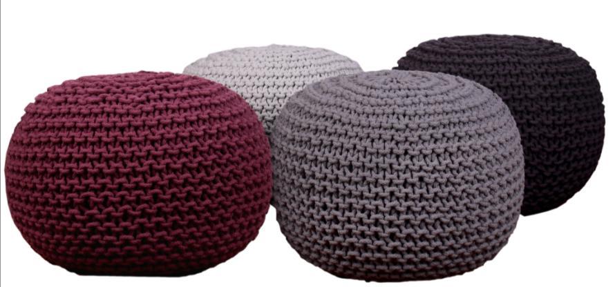 Majestic Knitted Floor Cushion — Poufs