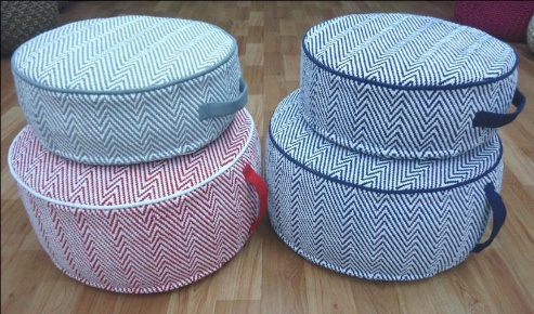 Two Tinke Knitted Pouf — Poufs